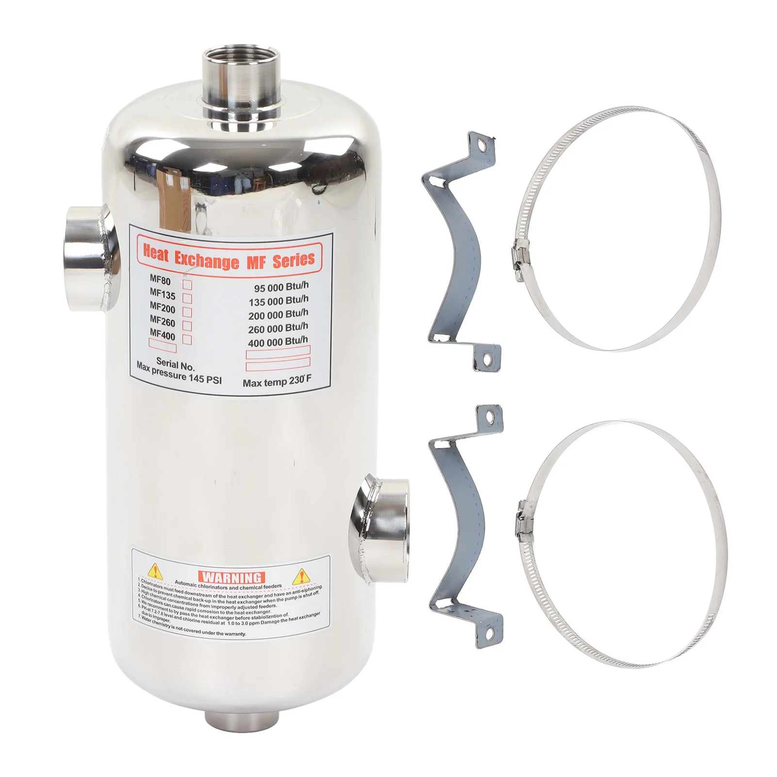 Échangeur de chaleur solaire chauffe-eau de piscine 40KW échangeur de chaleur de piscine en acier inoxydable pour Spa chauffage de piscine solaire chauffage de piscine