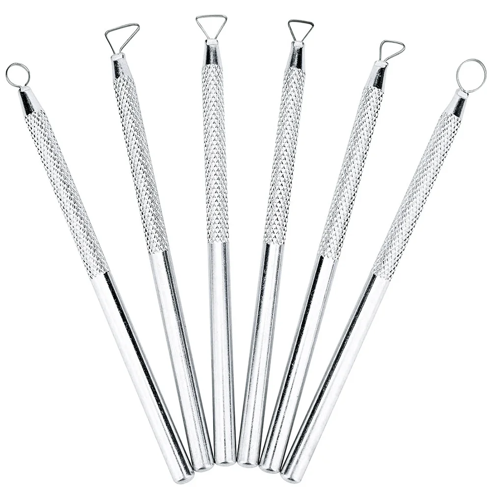 Outils en argile, outils de poterie, tiges en aluminium, mini-couteau à ruban, ensemble d'outils en métal, outils de sculpture, outils pour argile polymère, 6 pièces