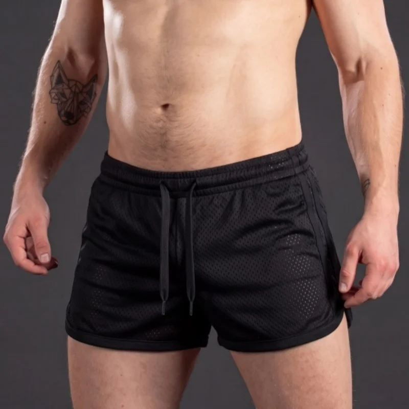 Shorts de sport pour hommes, nouvelle collection 2026, shorts de course à séchage rapide, shorts de sport à carreaux, pantalons de sport respirants pour hommes, shorts de natation et de plage pour l'entraînement