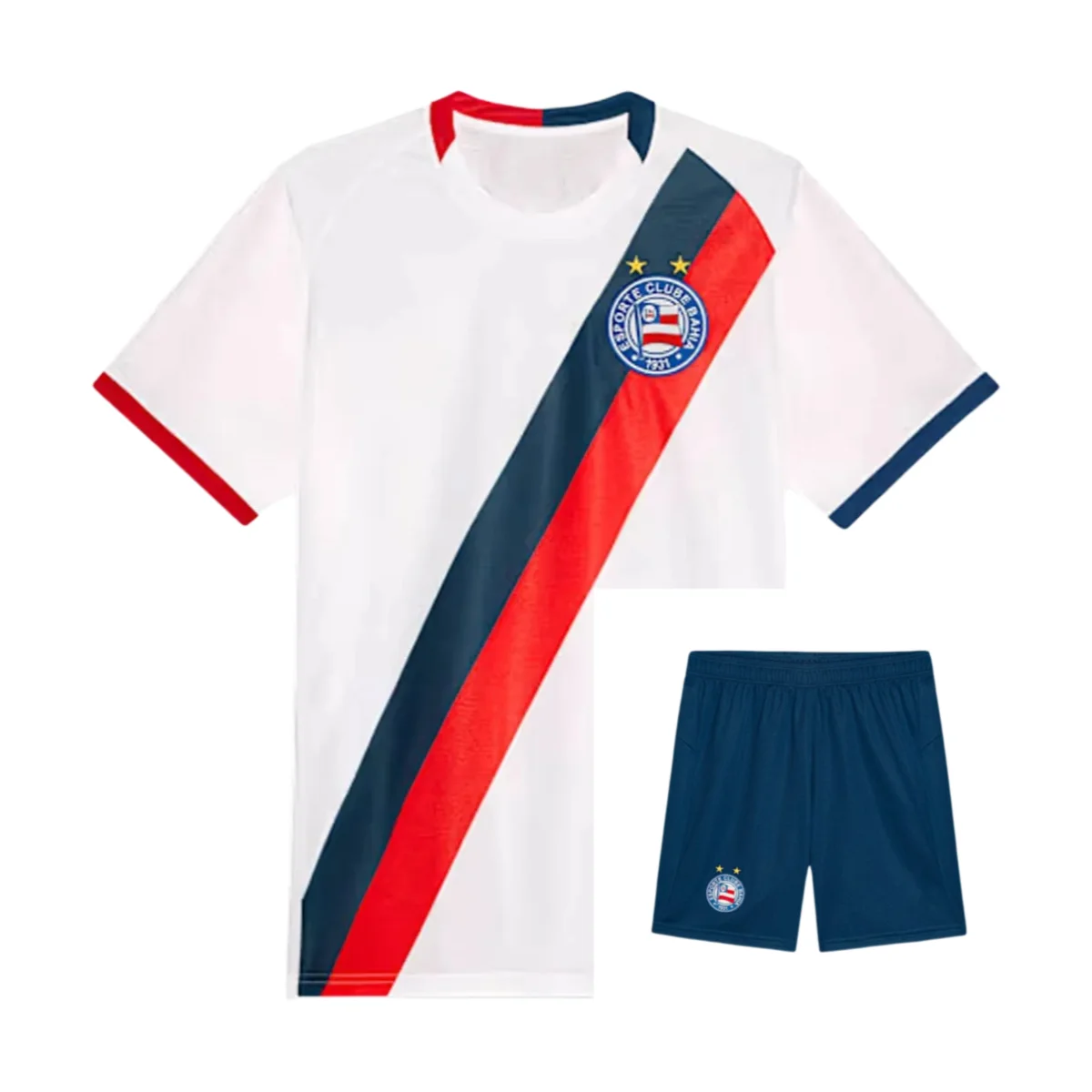 Ensemble Sportif Décontracté d'Été pour Entraînement en Extérieur Nouveau Maillot et Short de Football Bahia 2026 Domicile Adulte et Enfant Respirant et Séchage Rapide
