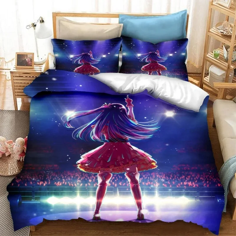 Anime OSHI NO KO 3D impression ensemble de literie housses de couette taies d
