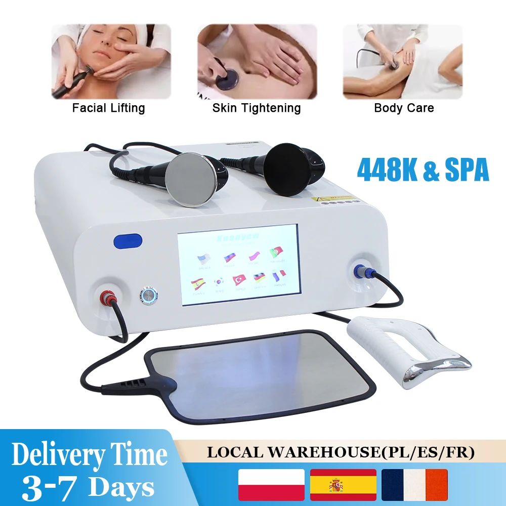 Appareil de beauté AOKO RES CET 448Khz, technologie de thérapie thermique, soin du corps, lifting du visage, soulagement des douleurs, perte de poids, appareil SPA, raffermissement de la peau, masseur corporel, soin profond