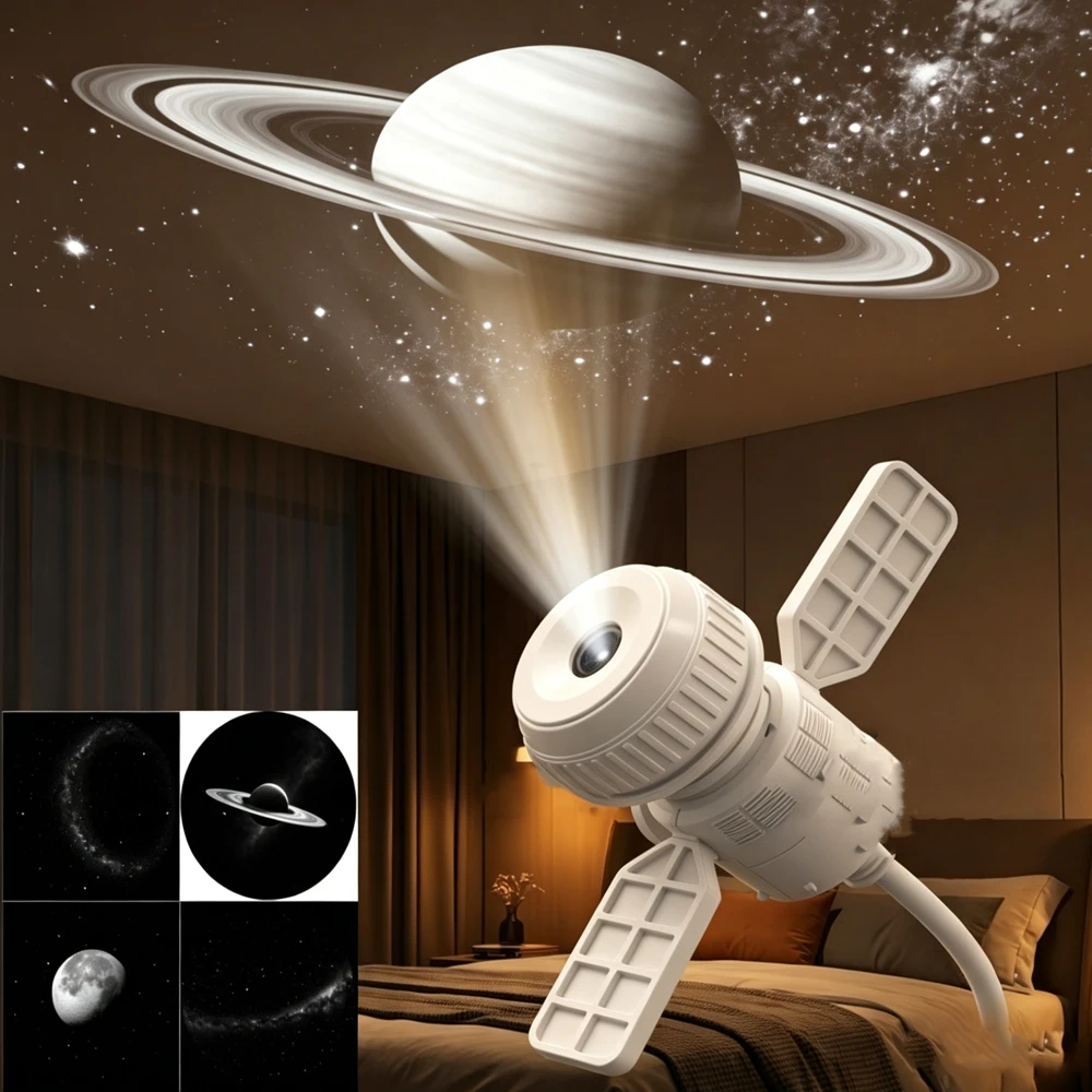 Mini-Galaxie-Sternprojektor Nachtlicht Sternenhimmel Ambiente-Lampe für Schlafzimmer Schlaf & Dekoration Auto-Atmosphäre-Projektorlicht