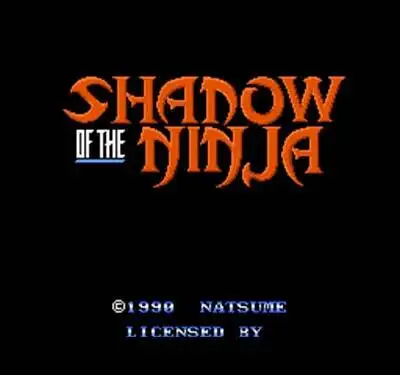 Shadow of the Ninja 60 Pin Game Card Free Region For 8 Bit Video Game Player