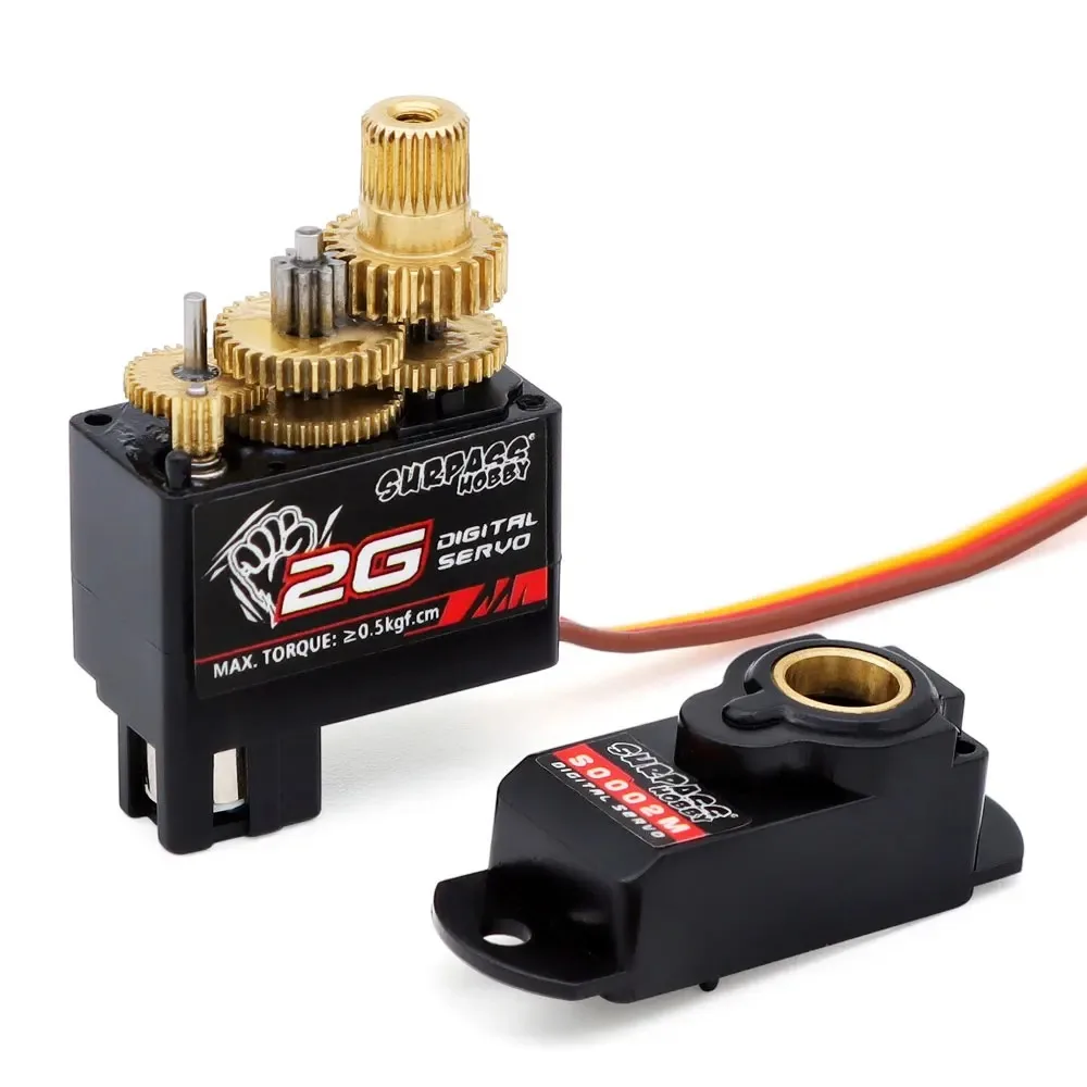 Surpass Hobby 2g 3.7g 4.3g 6g 8g Micro Digital Mini Servo Metal and Plastic Gear for Rc Drone Airplane Fixed-wing Car Model