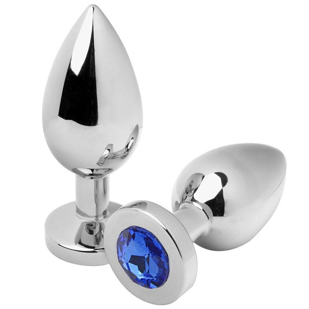 Metal Hard - Analplug con diamante blu 1 St