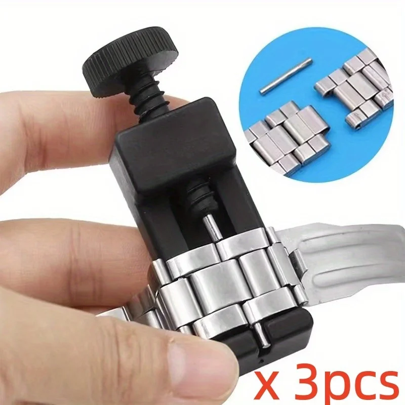3 pièces : Outil de réglage de montre, outil de démontage de bracelet, outil de démontage de bracelet mécanique, outil d'élargissement de bande de montre en acier, outil de démontage de montre, accessoires de montre