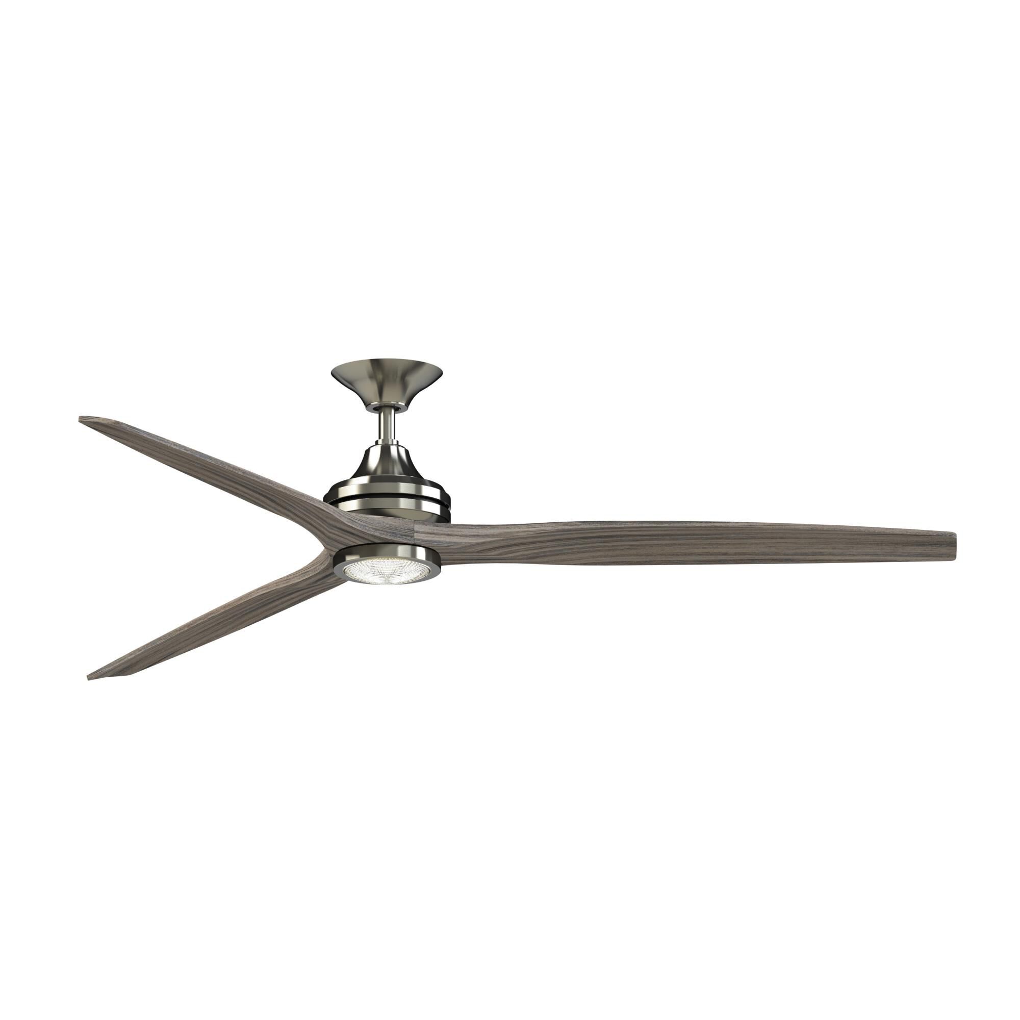 Fanimation Spitfire 72 Inch Ceiling Fan with Light Kit - FPD6721BBN-72WE-LK