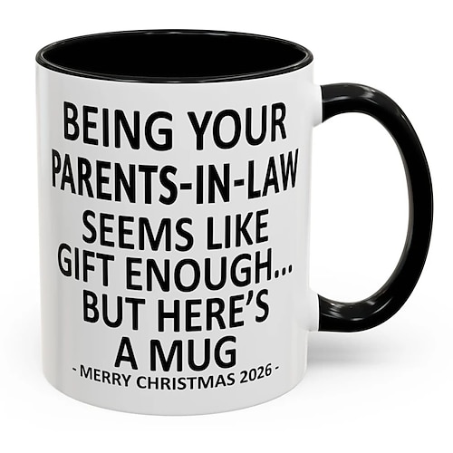 Mug en céramique cadeau de Noël 2026, avec l