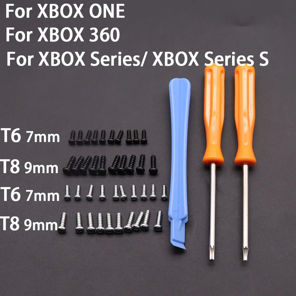 10Pcs Replacement Repair Part T8 T6 Screws For XBOX ONE/ XBOX360 /XBOX Series/S One Slim Elite Series Controller Repair Part