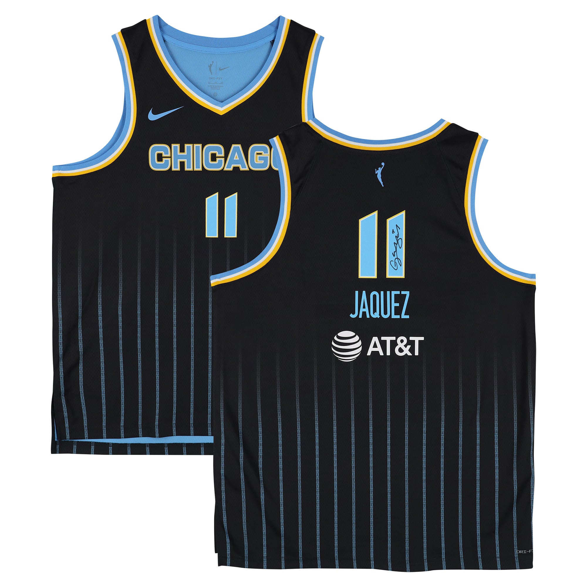 Maillot Nike Explorer noir autographié par Gabriela Jaquez (Chicago Sky) - No Gender Taille: No Size