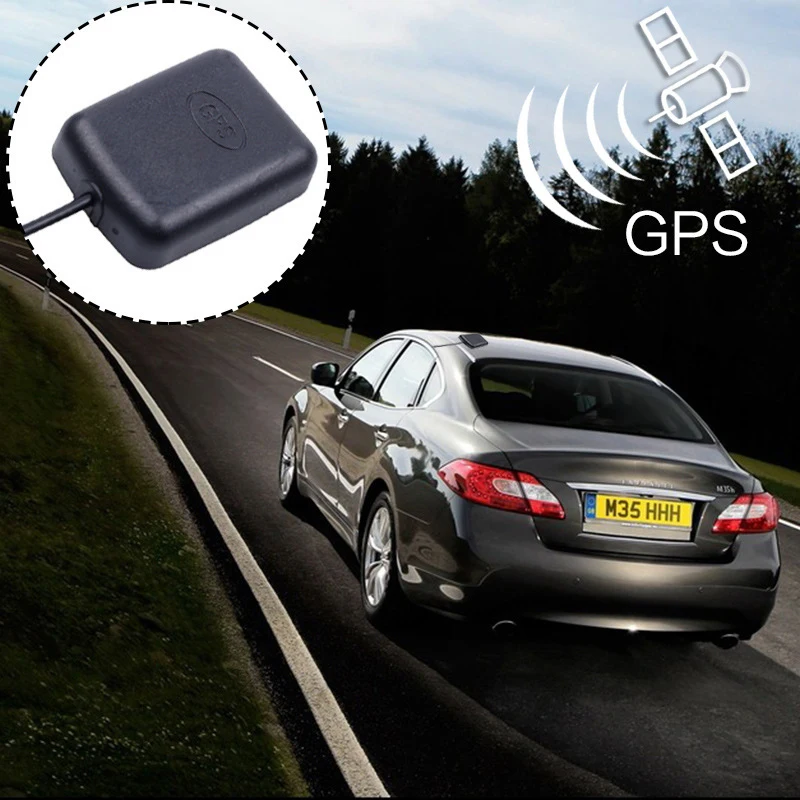 Car GPS Antenna SMA Connector 3 Meter Cable GPS Signal Antenna Receiver Auto Aerial Adapter For Car Navigation Camera Mp5 Player