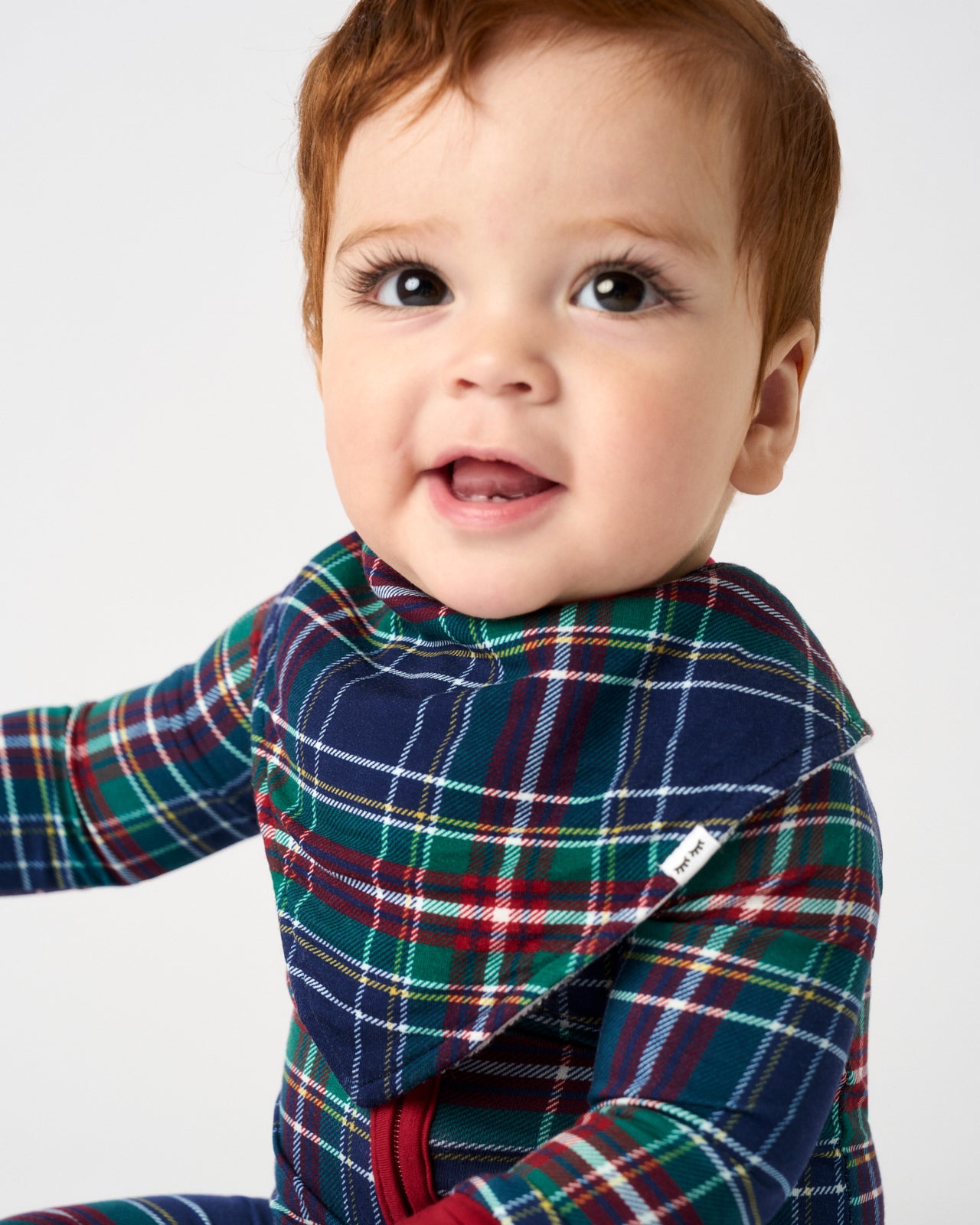 Northern Night Plaid Bamboo Bandana Bib - OSFA
