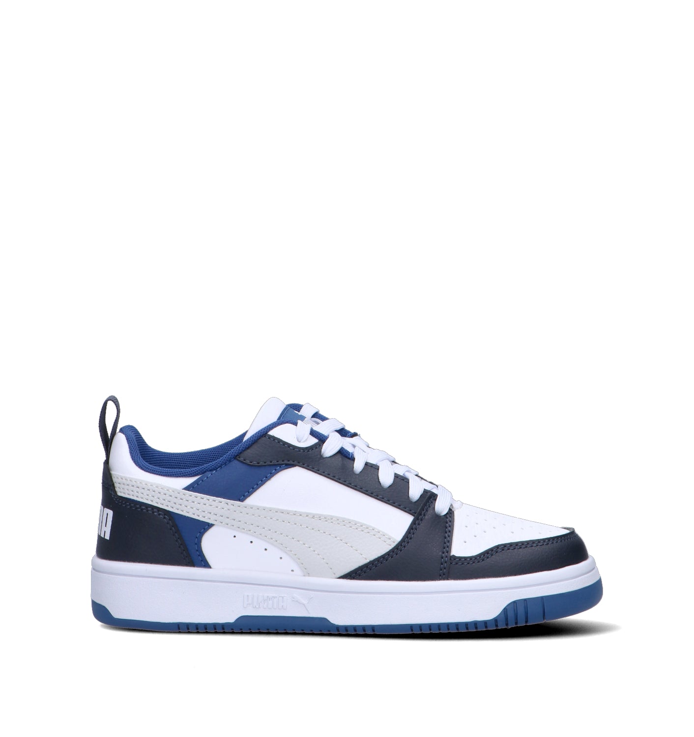 PUMA REBOUND V6 LO JR Sneaker ragazzo bianca/blu