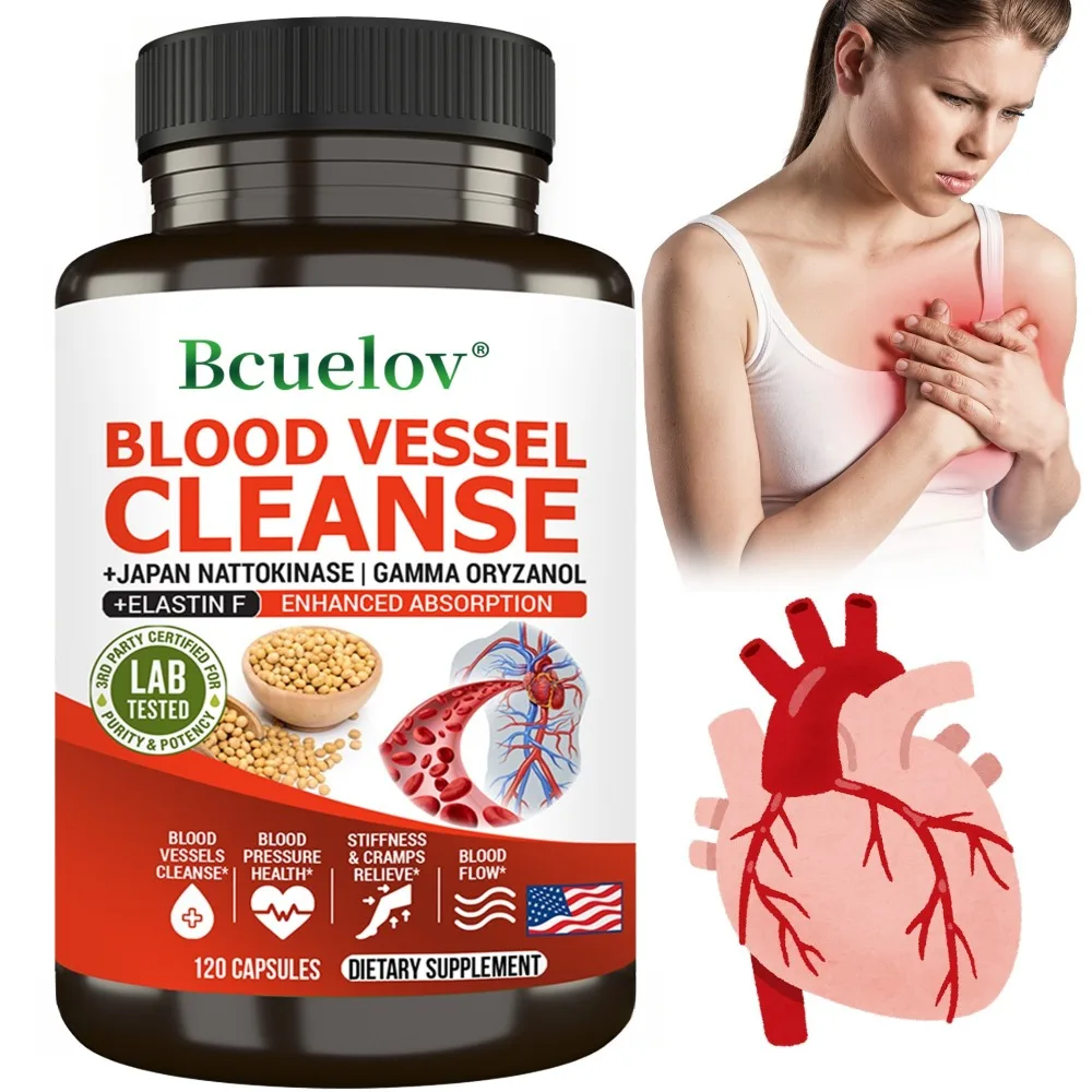 Nattokinase Capsules - Supports Heart and Circulatory Health, Helps Maintain Daily Health Vegan and Gluten-Free