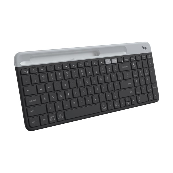 Logitech K585 Keyboard - Wireless Connectivity - Bluetooth/RF - Windows 10, Windows 11, Linux, ChromeOS, Mac OS X 10.15 Catalina, iPadOS 14, iOS 14 - English - Desktop Computer, Tablet PC, Notebook, Smartphone