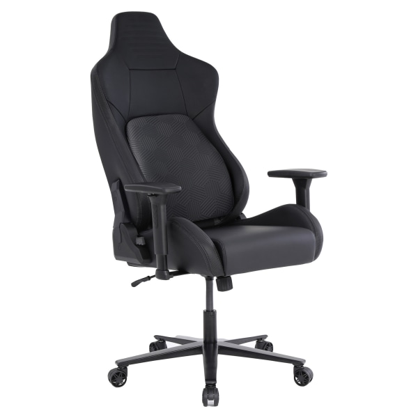RS Gaming Vertex Ergonomic Faux Leather High-Back Gaming Chair, Black, BIFMA Compliant