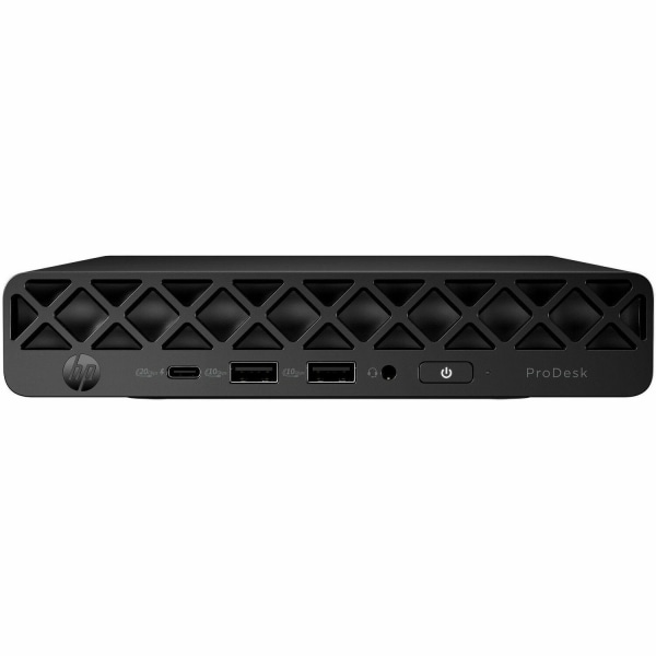 HP ProDesk 4 G1i Desktop Computer, Intel Core Ultra 5 235T, 16 GB, 256 GB PCI Express NVMe SSD, Mini PC, Jack Black, D32M1UTABA
