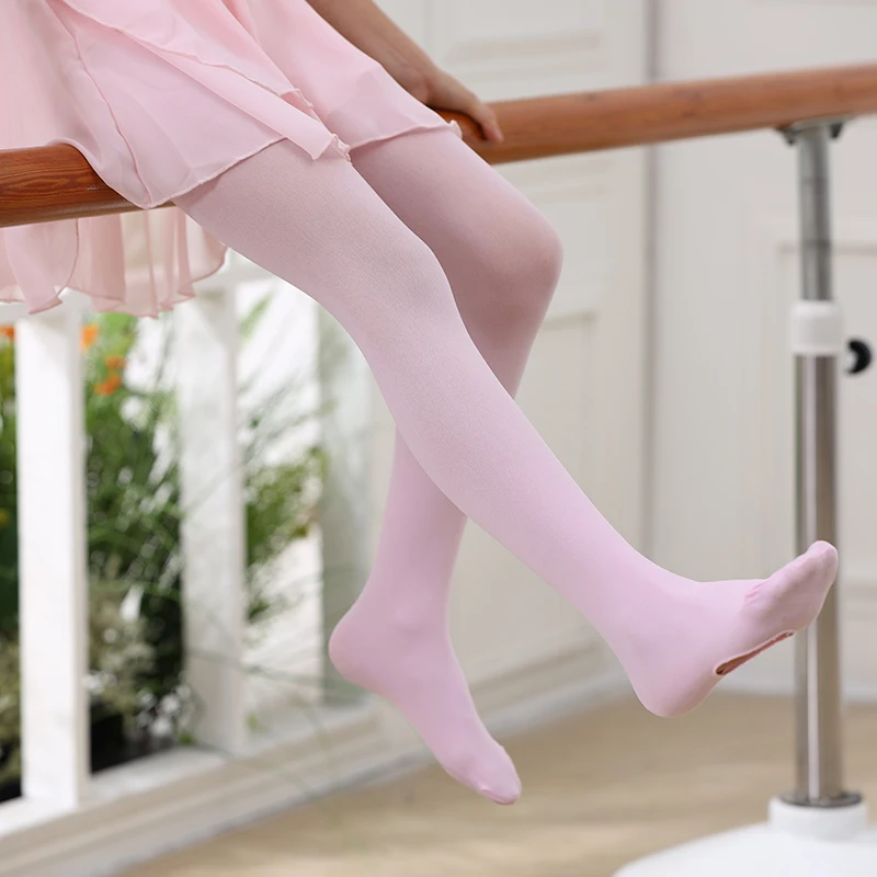 Collants de danse de Ballet pour filles, couleur unie, velours à haute élasticité, collants de danse pour bébés, bas de princesse pour enfants et adultes