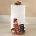 Rooster Medley Paper Towel Holder Multi Earth , Multi Earth