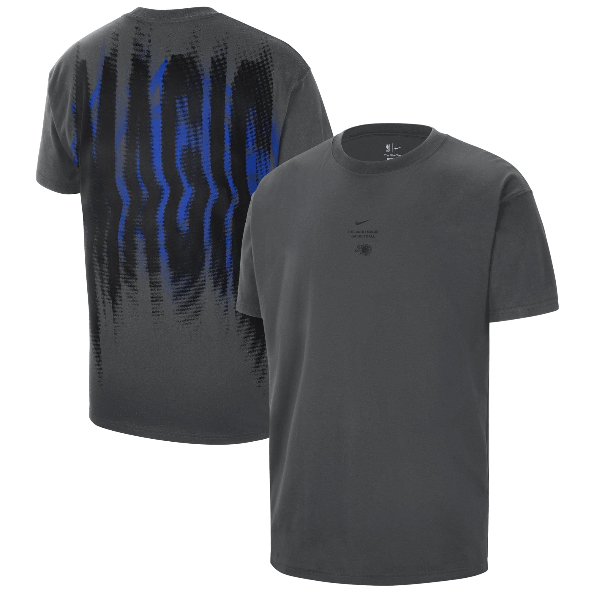 Nike Herren-T-Shirt in Anthrazit, Orlando Magic 2026/27 Standard Issue Pre-Game Max 90