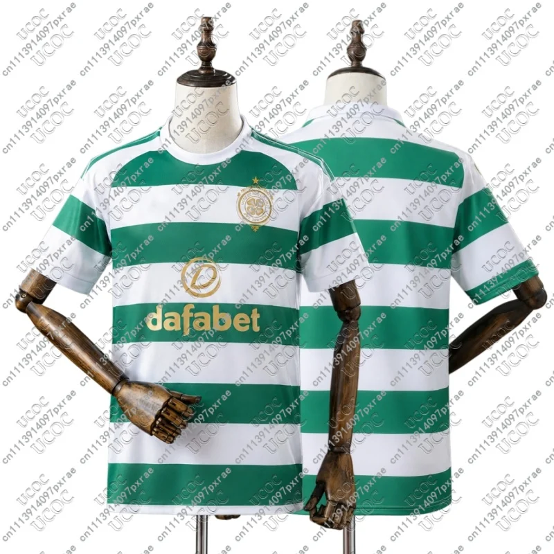26-27 Maillot de football respirant pour hommes, enfants, garçons, adultes, domicile, match, sport, Écosse, entraînement, C-Celtic FC