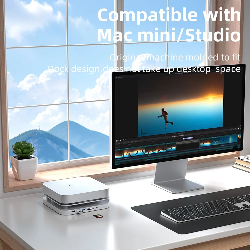 Hub USB-C 04Rbest avec boîtier pour disque dur, station d