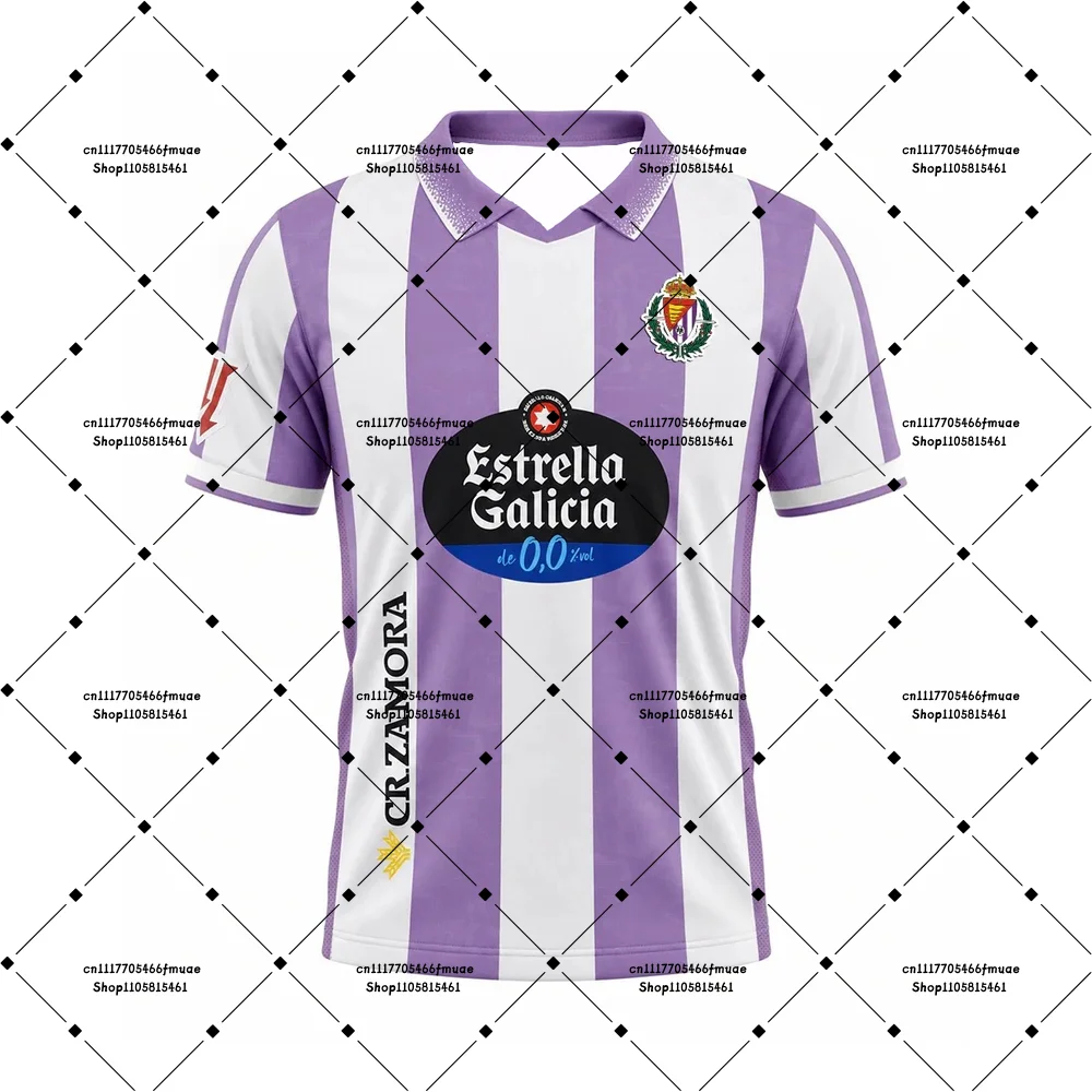 Maillot de football respirant unisexe pour homme, maillot de football de Real Valladolid pour l'entraînement à domicile, maillot de football de l'équipe masculine de l'Espagne 2026-27, T-shirt de sport pour adulte