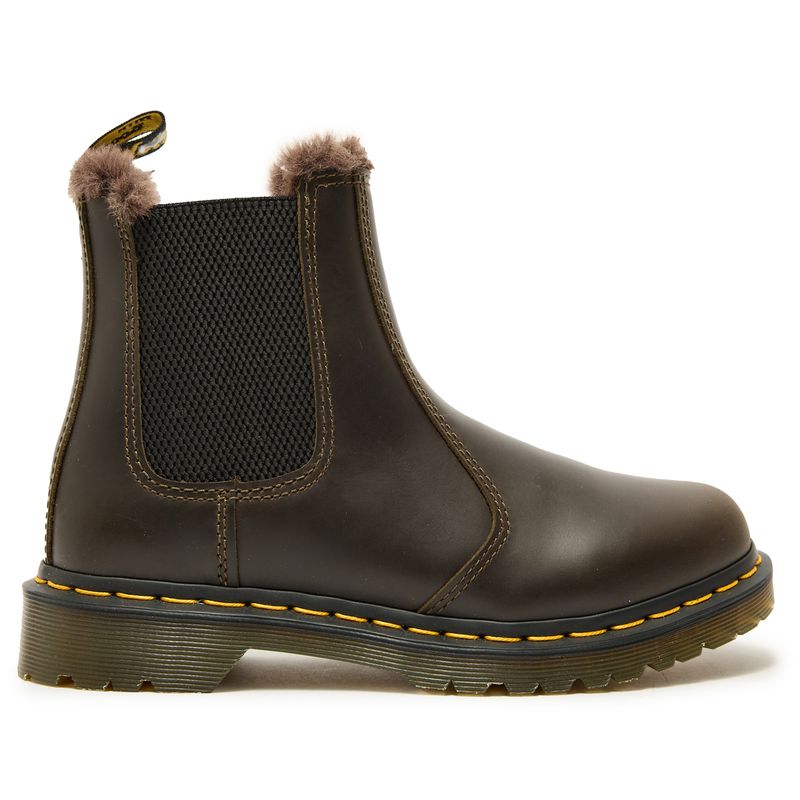 Dr. Martens 2976 Leonore Stiefel mit Kunstfellfutter, Leder - Braun
