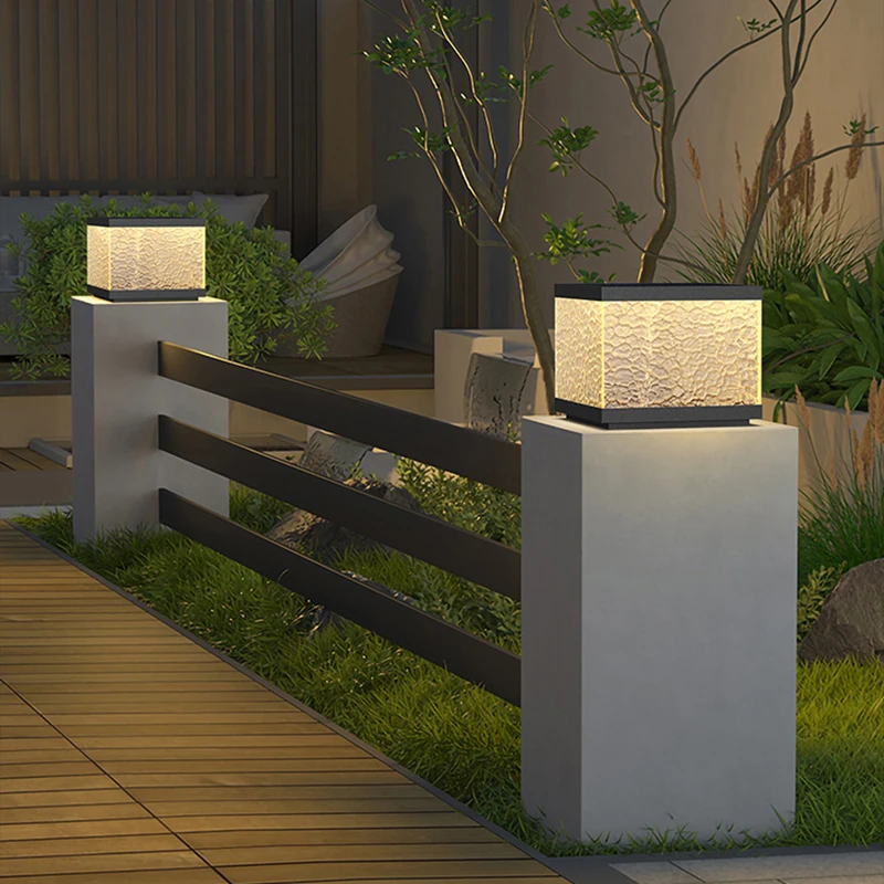 Outdoor column lights solar LED column lights non solar lights outdoor garden decorations outdoor garden lights