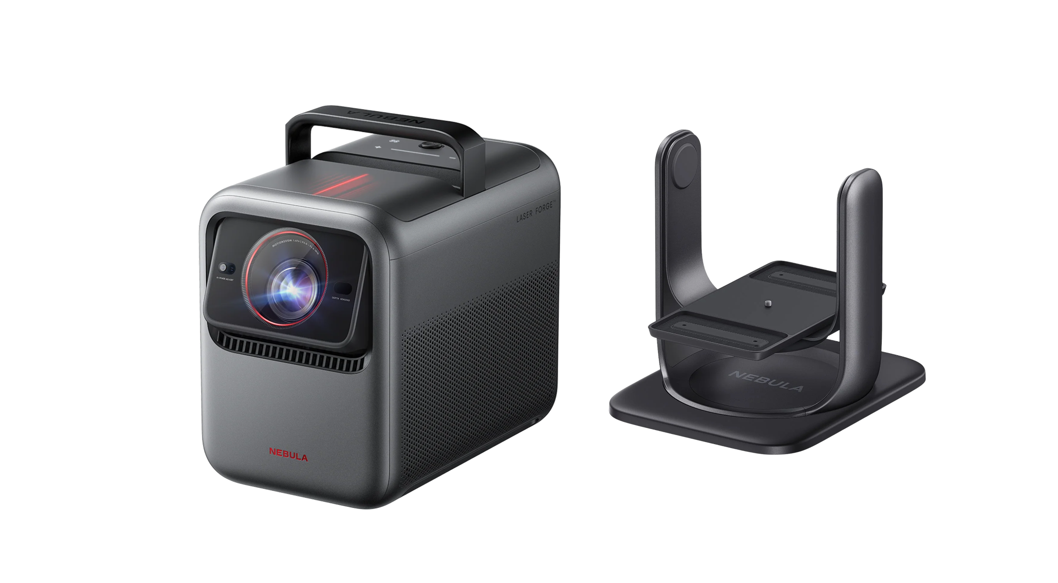 X1 | 4K Beamer mit Triple-Laser und Mikro-Gimbal+Gimbal-Ständer für Beamer - Cosmos Serie/X1