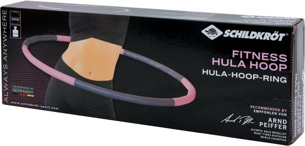 Schildkröt 960234 - Fitness, Hula-Hoop-Ring, 90cm Durchmesser, Rosa-Anthrazit