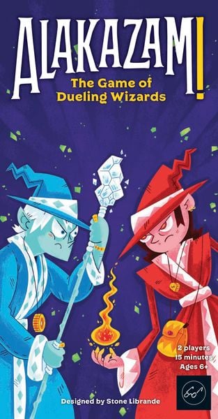 Alakazam! the Game of Dueling Wizards - Fast-Paced and Magical Card Game for Two Players - Great for Ages 6+ - Includes Two Fully Contained Game Cards