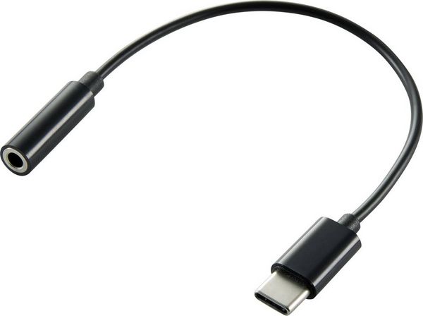 Renkforce USB-C®, Audio Adapterkabel [1x USB-C® Stecker - 1x Klinkenbuchse 3.5 mm] 15.00 cm Flexibel