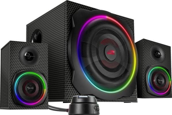 SPEEDLINK GRAVITY CARBON RGB 2.1 Subwoofer System, black