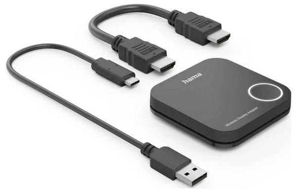Hama Wireless-Display-Adapter, HDMI™, Full-HD 1080p, inkl. Kabel Drahtloses Full HD Präsentationssystem 30 m 1920 x 1080 Pixel