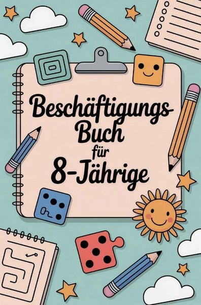 Beschäftigungs-Buch für 8 Jährige: Ein tolles Buch für Kinder mit vielen Rätseln, Ausmalbildern, Spielen & mehr., Taschenbuch von Anna Estra, D&D