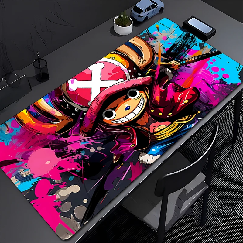 Mouse Pad one piece Tony Tony Chopper PC Computer Gamer 90x40cm Gaming Accessories Mousepad Keyboard Desk Mat Carpet Table Pad