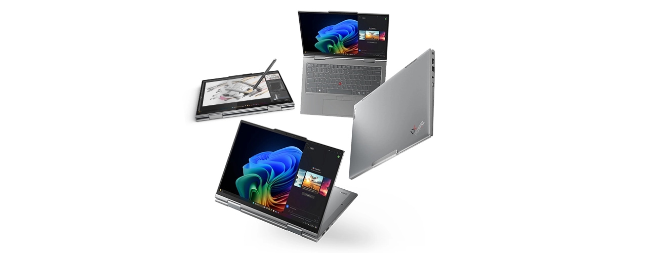 Lenovo ThinkPad X1 2-in-1 Gen 10 Intel Copilot+ PC, Grey - Business Laptop - Windows 11 Pro - Intel® Core™ Ultra 7 258V - 512GB SSD - 32GB RAM - 14