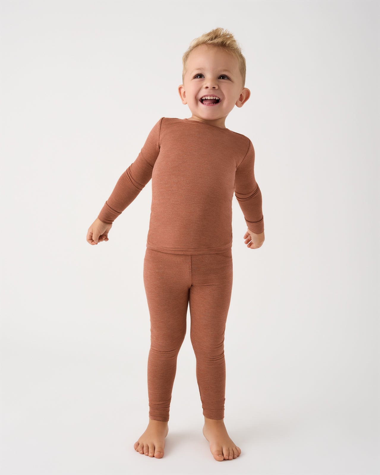 Heather Spice Two-Piece Pajama Set - 5 - 6