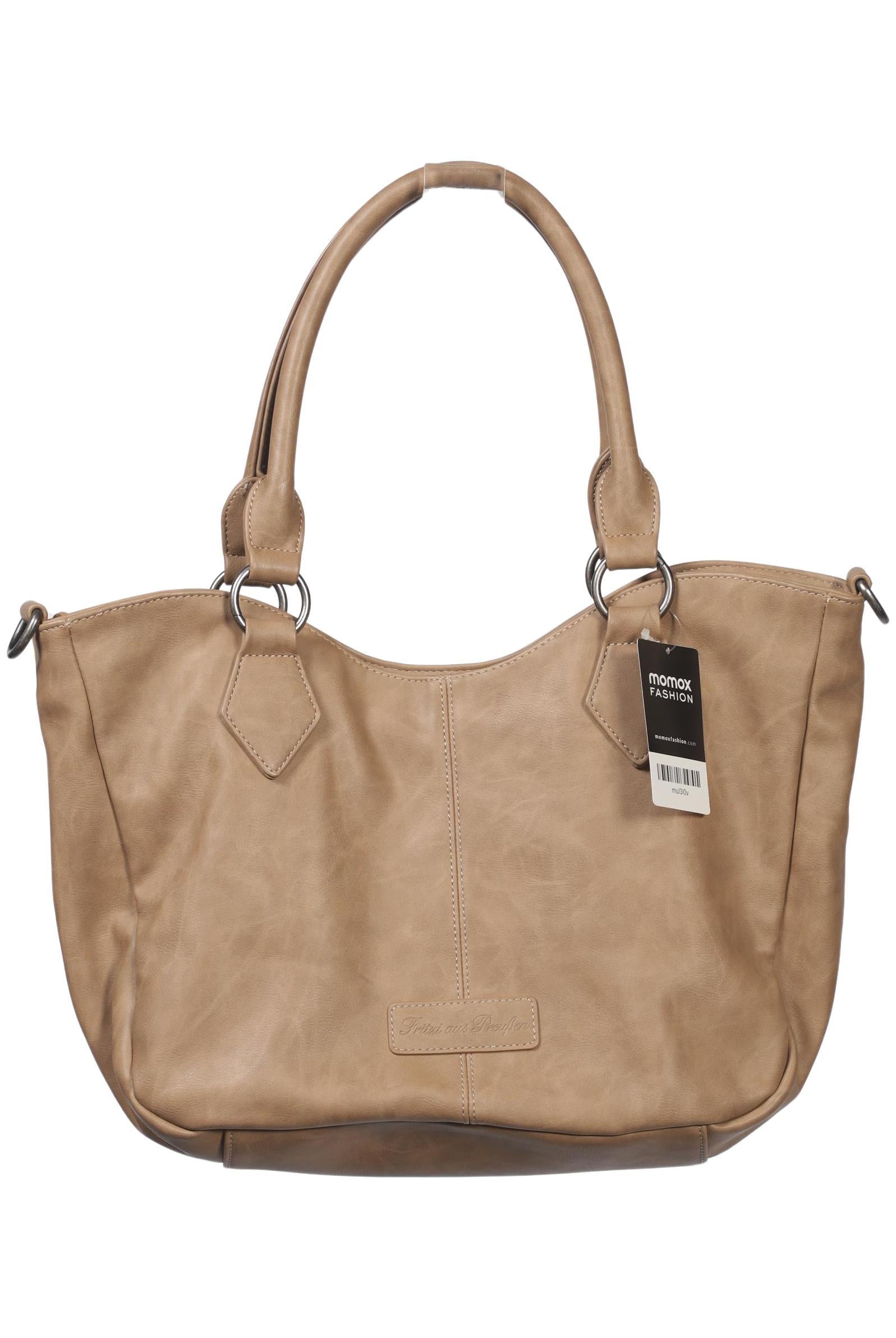 Fritzi aus Preußen Damen Handtasche gross, Gr. , Beige, Kunstleder