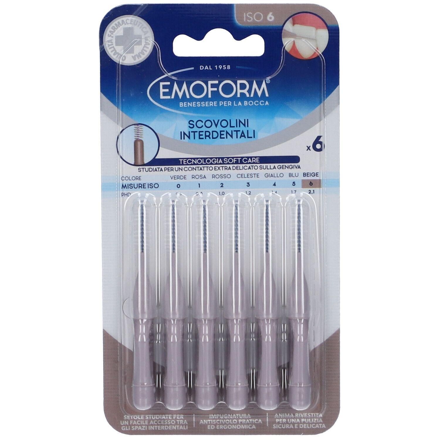 Emoform Scovolini Interdentali Beige Misura ISO 6 4x1 St