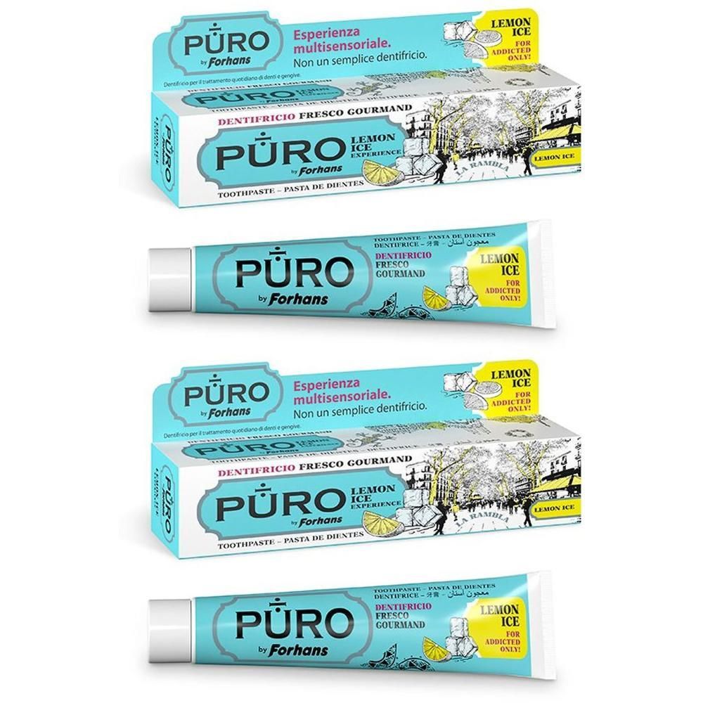 Forhans Puro Dentifricio Lemon Ice 2x75 ml