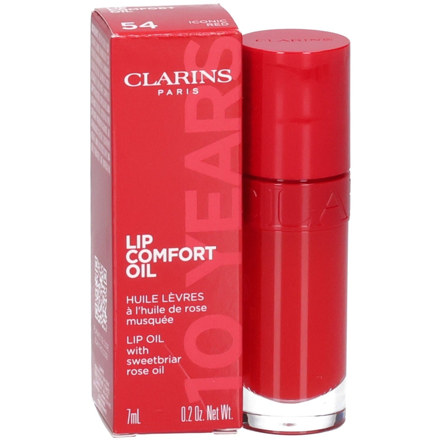 Clarins Lip Oil 10. Jubiläum 54 Iconic Red 7 ml Olio