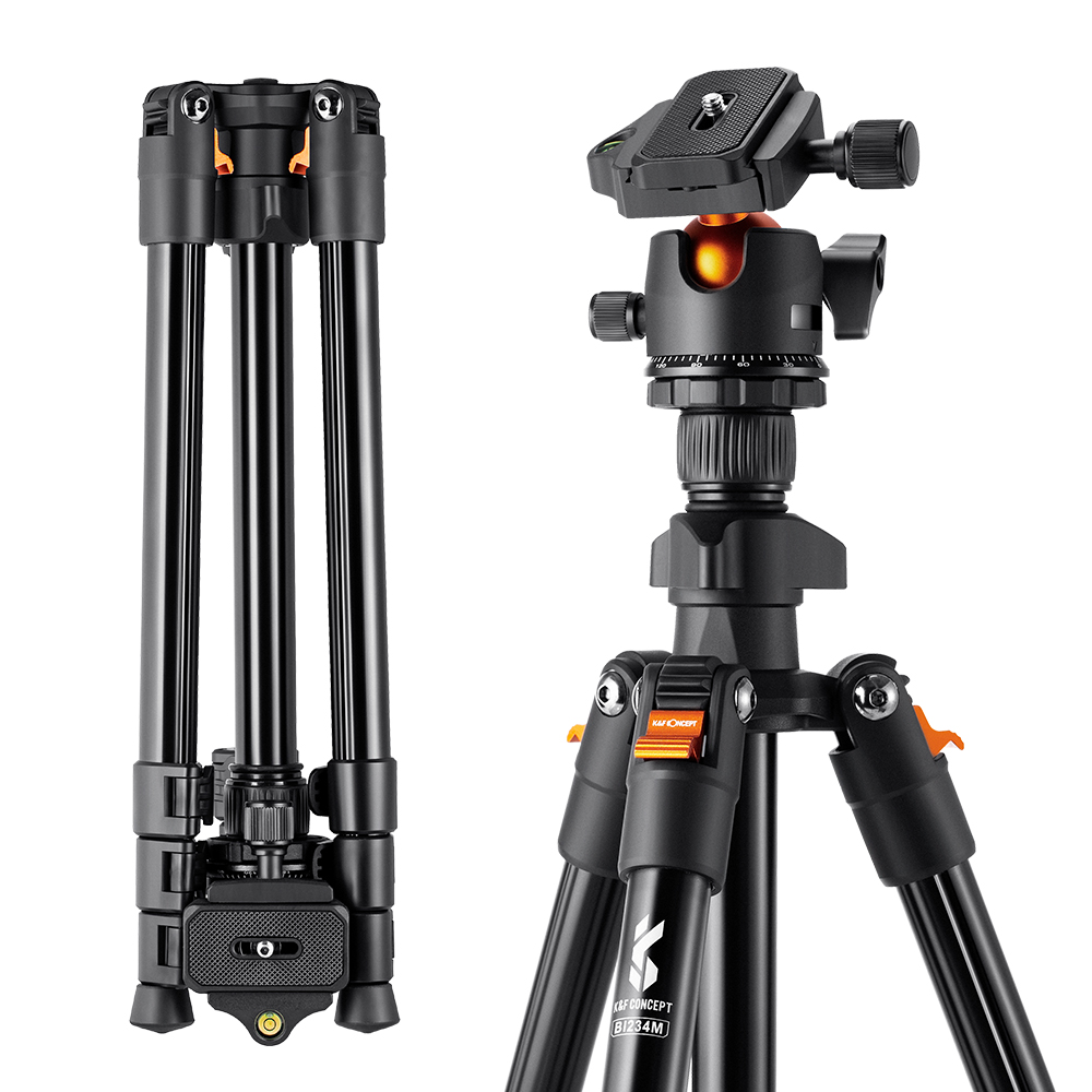 Concept Portable Camera Tripod 64 Inch Travel Tripod With Ball Head Concept Portable Camera Tripod 64 Inch Travel Tripod With Ball Head