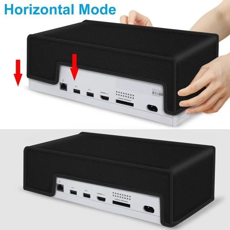Xbox Series S Vertical Dust Cover Anti Scratch Protective Sleeve horizontal Mode