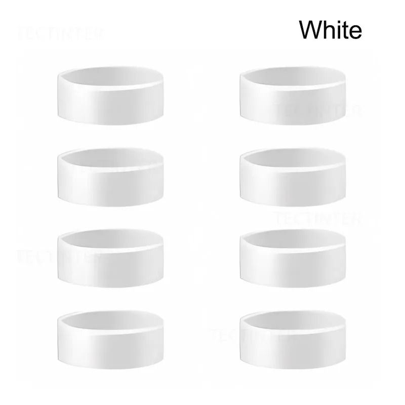 4 8PCS Silicone Joystick Protector Rings For PS5 Xbox Switch Pro Steam Deck white (8 Pcs)