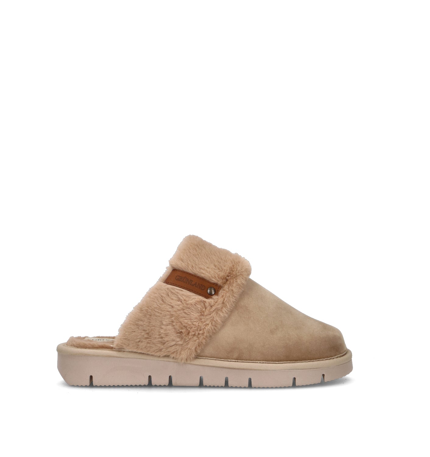 GRUNLAND Pantofola donna beige