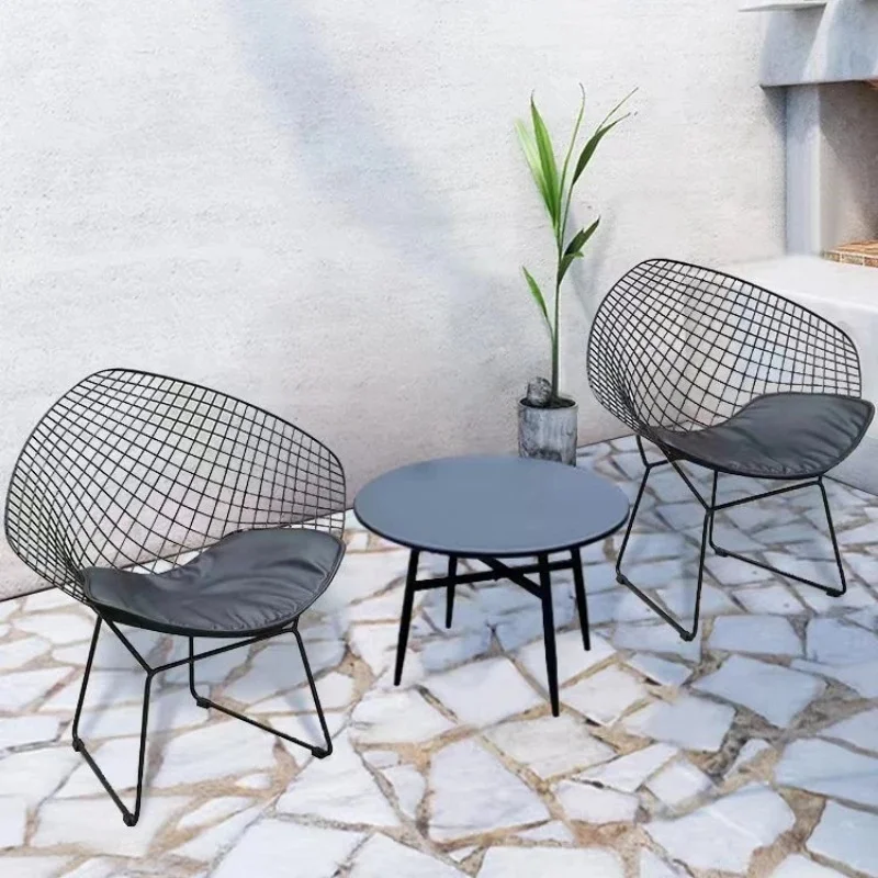 Outdoor Leisure Tables and Chairs, Simple Courtyard Garden, Municipal Garden Landscape, Milk Tea Shop, Coffee Shop Entrance