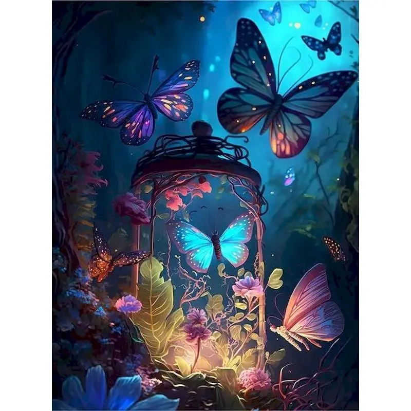 Peinture à l'huile par numéros pour adultes, Kits de bricolage peints à la main sur toile, cadre de bricolage, image à l'huile, dessin, coloriage par numéros